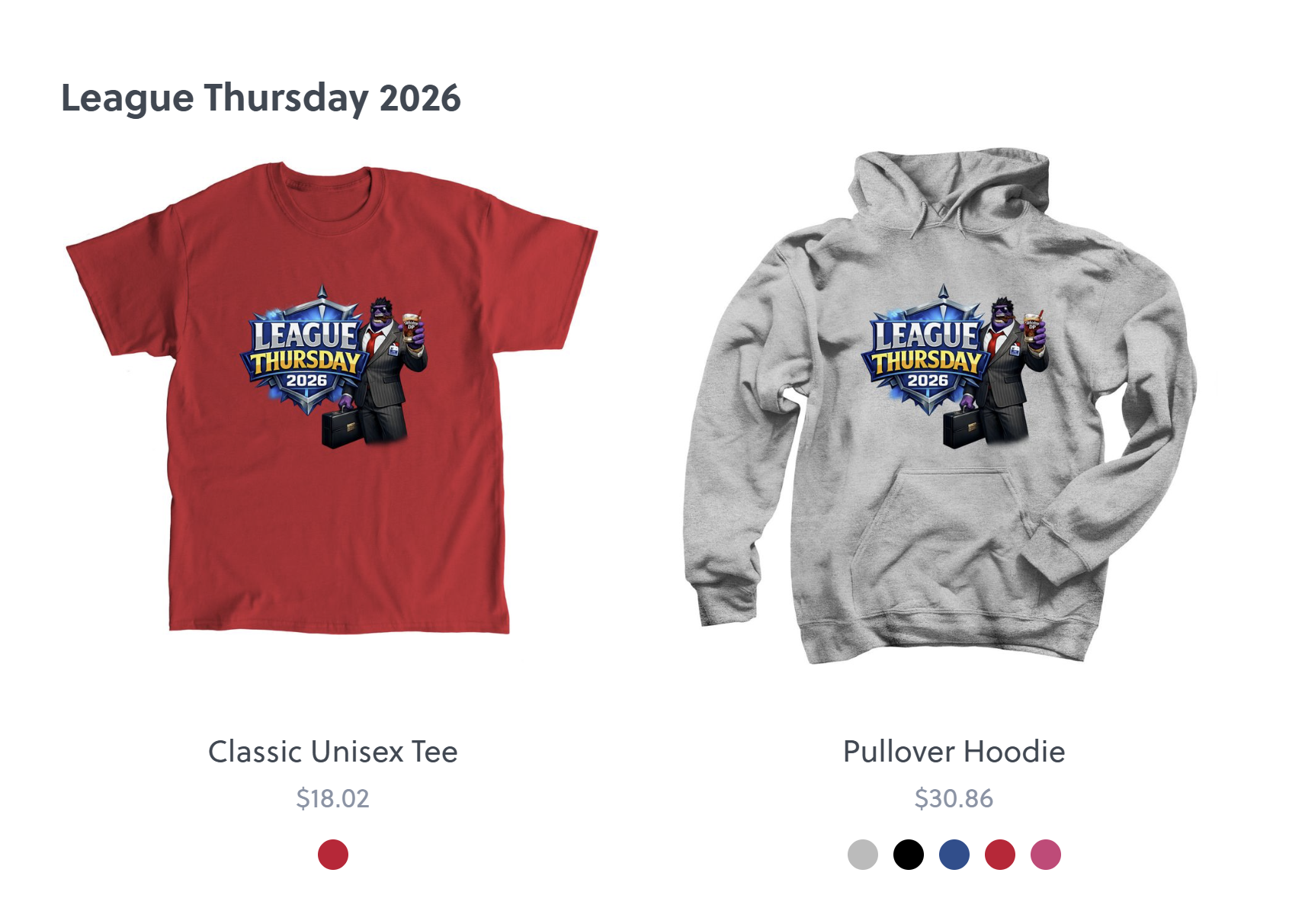 League Thursday Merch